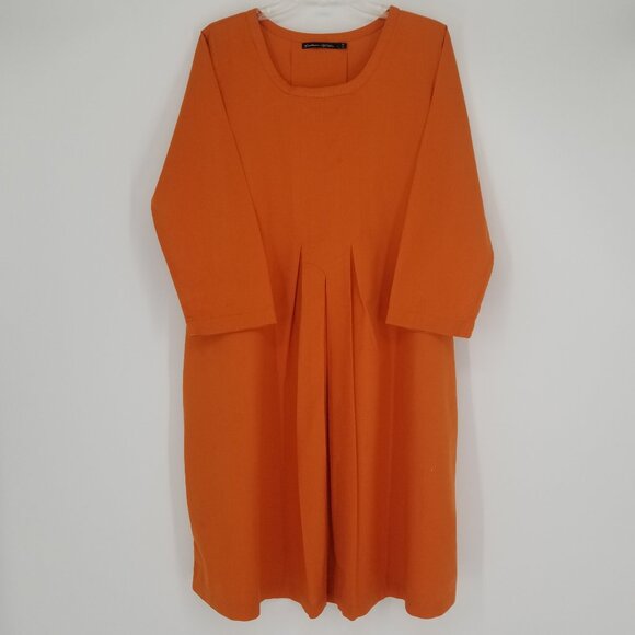 Gudrun Sjoden Dresses & Skirts - Gudrun Sjoden Organic Cotton (Summer to Fall) Happy Orange Dress L
